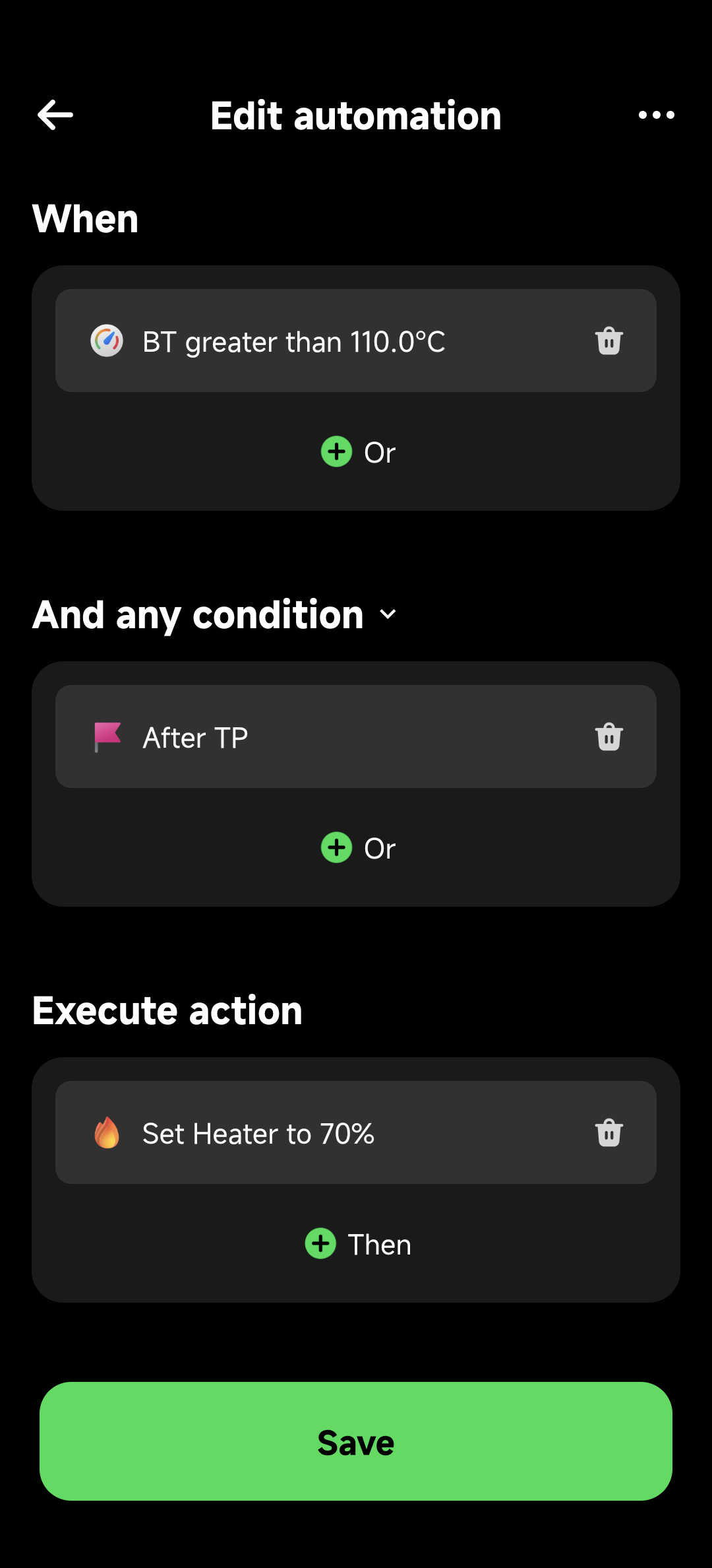 Rule Edit Interface